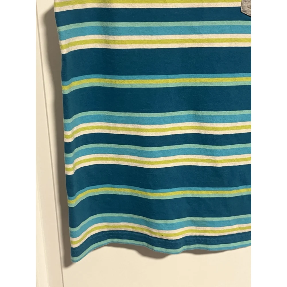 The Children's Place Boys Striped Tank Top Blue Green L 10/12
